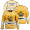 New Season Quinnipiac Bobcats Logo January Knitted Christmas 3D Sweater For Men Women