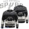 New Season San Antonio Spurs Logo Happiness Ugly Xmas Sweater AOP For Men Women