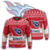 New Season Tennessee Titans Logo Snowy Ugly Xmas Sweater Gift For Adult