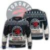 New Season Toronto Raptors Logo Snowman Knitted Christmas Sweater Gift For Adult