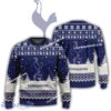 New Season Tottenham Hotspur Logo Woolen Ugly Christmas Sweater AOP Gift Holidays