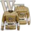 New Season Wake Forest Demon Deacons Logo Eggnog Knitted Christmas 3D Sweater Gift For Adult