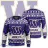 New Season Washington Huskies Logo Candy Ugly Christmas Sweater AOP Gift Holidays