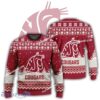 New Season Washington State Cougars Logo Sweater Ugly Christmas Sweater For Men Women