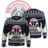 New Season Washington Wizards Logo Sleigh Ugly Christmas 3D Sweater For Men Women