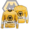 New Season Wolverhampton Wanderers Logo Snowflake Ugly Christmas Sweater For Men Women