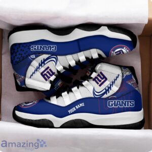 New York Giants Air Jordan 11 Sneakers Custom Name Sport Team Shoes For Men And Women Product Photo 2