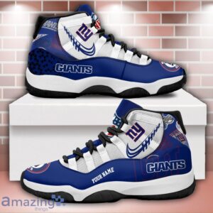 New York Giants Air Jordan 11 Sneakers Custom Name Sport Team Shoes For Men And Women Product Photo 1