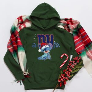 New York Giants NFL Stitch Merry Christmas T Shirt Product Photo 4
