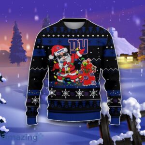 New York Giants Santa Claus Ugly Christmas 3D Sweater Impressive Gift Product Photo 2
