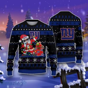New York Giants Santa Claus Ugly Christmas 3D Sweater Impressive Gift Product Photo 1