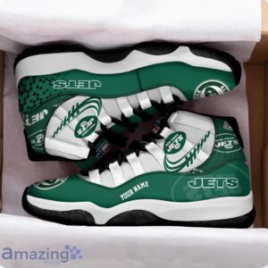 New York Jets Air Jordan 11 Sneakers Custom Name Sport Team Shoes For Men And Women Product Photo 2