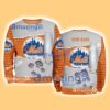 New York Mets MLB Sporty Color Custom Name Christmas Ugly Sweater Gift For Fans