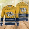 NHL Nashville Predators Hockey Team Logo Ugly Christmas Sweater Sports Team Family Christmas Gift