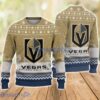 NHL Vegas Golden Knights Hockey Team Logo Ugly Christmas Sweater Sports Team Family Christmas Gift