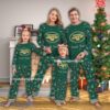 Night Gold Logo New York Jet Christmas Family Pajamas Set For Adults