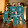 Night Silver Logo Miami Dolphin Pajamas Set Family Christmas For Men Women Kids