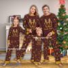 Nightwear Reindeer Logo Washington Commander Christmas Pajamas Set Family For Adults