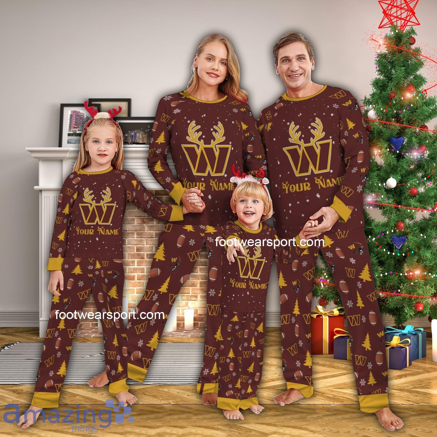 Nightwear Reindeer Logo Washington Commander Christmas Pajamas Set Family For Adults image Nightwear Reindeer Logo Washington Commander Christmas Pajamas Set Family For Adults - Nightwear Reindeer Logo Washington Commander Christmas Pajamas Set Family For Adults
