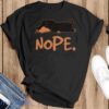 Nope Shirt, Cute Nope Dog T-Shirt