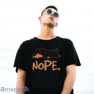 Nope Shirt, Cute Nope Dog T-Shirt - G500 Gildan T-Shirt