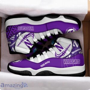 Northwestern Wildcats Air Jordan 11 Sneakers Custom Name Sport Team Shoes For Men And Women Product Photo 2
