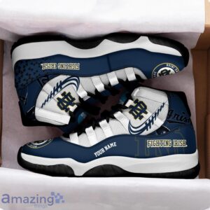 Notre Dame Fighting Irish Air Jordan 11 Sneakers Custom Name Sport Team Shoes For Men And Women Product Photo 2