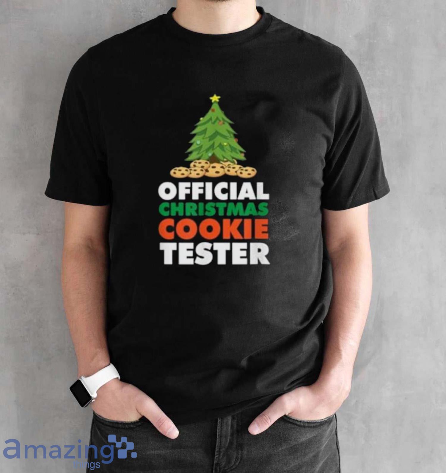 Official Christmas Cookie Tester Tshirt image Official Christmas Cookie Tester Tshirt - Black Unisex T-Shirt