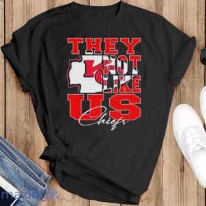 Official Kansas City Chiefs They Not Like US Graphic Shirt - Black T-Shirt