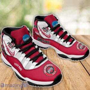 Ohio State Buckeyes Air Jordan 11 Sneakers Custom Name Sport Team Shoes For Men And Women Product Photo 3