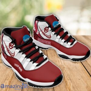 Oklahoma Sooners Air Jordan 11 Sneakers Custom Name Sport Team Shoes For Men And Women Product Photo 3