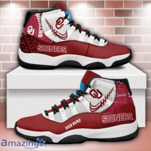Oklahoma Sooners Air Jordan 11 Sneakers Custom Name Sport Team Shoes For Men And Women Product Photo 1