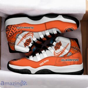 Oklahoma State Cowboys Air Jordan 11 Sneakers Custom Name Sport Team Shoes For Men And Women Product Photo 2
