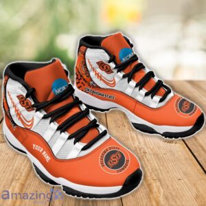 Oklahoma State Cowboys Air Jordan 11 Sneakers Custom Name Sport Team Shoes For Men And Women Product Photo 3