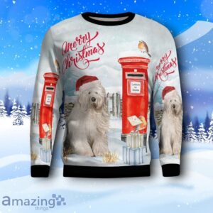 Old English Sheepdog Christmas AOP Christmas Sweater Product Photo 2