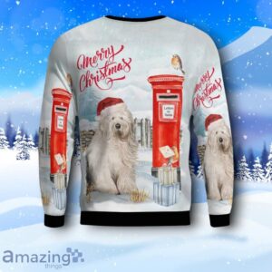 Old English Sheepdog Christmas AOP Christmas Sweater Product Photo 3