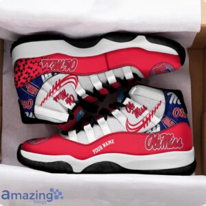 Ole Miss Rebels Air Jordan 11 Sneakers Custom Name Sport Team Shoes For Men And Women Product Photo 2
