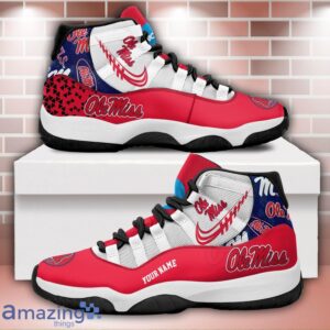 Ole Miss Rebels Air Jordan 11 Sneakers Custom Name Sport Team Shoes For Men And Women Product Photo 1