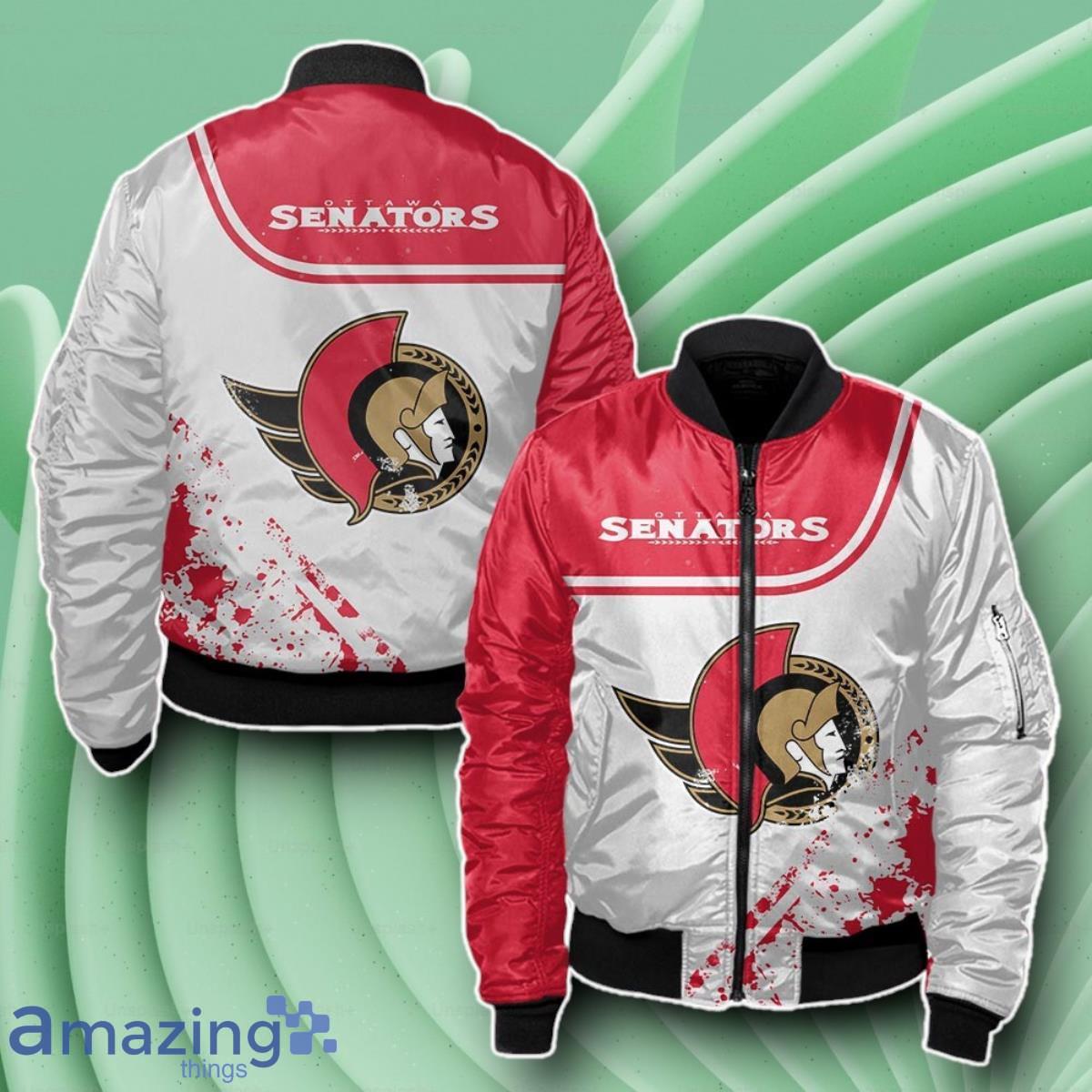 Ottawa Senators Bomber 3D Beautiful Gift For Everyone image Ottawa Senators Bomber 3D Beautiful Gift For Everyone Product Photo 1