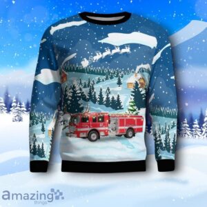 Oxnard, California, Oxnard Fire Department AOP Ugly Christmas Sweater Product Photo 2