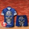 Pabst Blue Ribbon Sukull Rose 3D Hawaiian Shirt & Shorts For Men Women