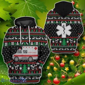 Paramedic Logo Ambulance Ugly Christmas Sweater Custom Impressive Gift Product Photo 2