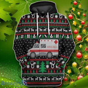 Paramedic Logo Ambulance Ugly Christmas Sweater Custom Impressive Gift Product Photo 1