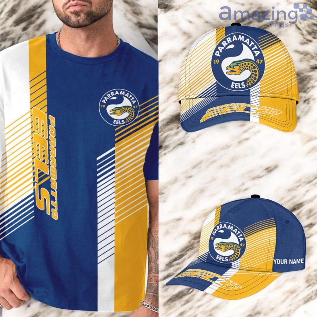 Parramatta Eels Combo NRL Personalized Classic Classic Cap 3D For Fan image Parramatta Eels Combo NRL Personalized Classic Classic Cap 3D For Fan Product Photo 1