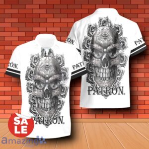 Patron Tequila Sukull Rose 3D Hawaiian Shirt & Shorts For Men Women image Patron Tequila Sukull Rose 3D Hawaiian Shirt & Shorts For Men Women Product Photo 2