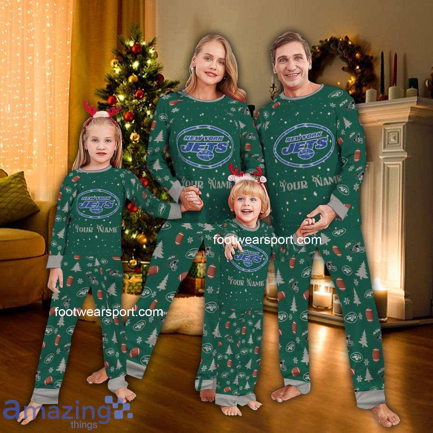 Pattern Diamond Logo New York Jet Christmas Family Pajamas Set For Men Women Kids image Pattern Diamond Logo New York Jet Christmas Family Pajamas Set For Men Women Kids - Pattern Diamond Logo New York Jet Christmas Family Pajamas Set For Men Women Kids