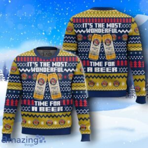Paulaner It’s The Most Wonderful Time For A Beer Ugly Christmas Sweater New Design Product Photo 3