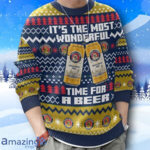 Paulaner It’s The Most Wonderful Time For A Beer Ugly Christmas Sweater New Design Product Photo 4
