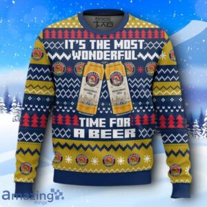 Paulaner It’s The Most Wonderful Time For A Beer Ugly Christmas Sweater New Design Product Photo 1