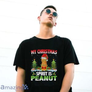 Peanut Wearing Santa Hat - My Christmas Spirit Is Peanut T-Shirt - G500 Gildan T-Shirt
